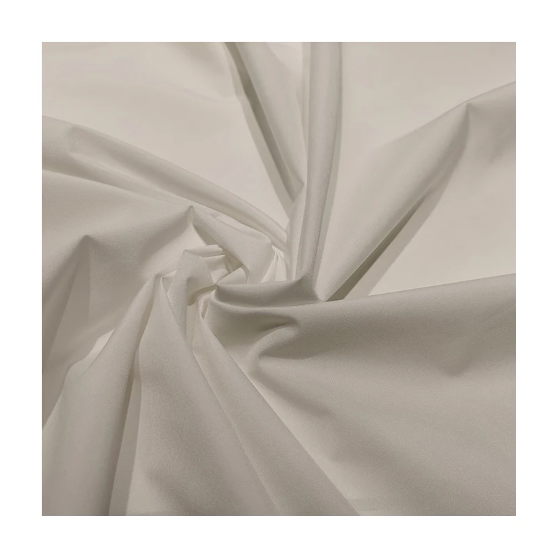 New product 100% polyester waterproof tela ultra ligera con pelicula tpu 75D mechanical ns lycra clear film fabric for jacket