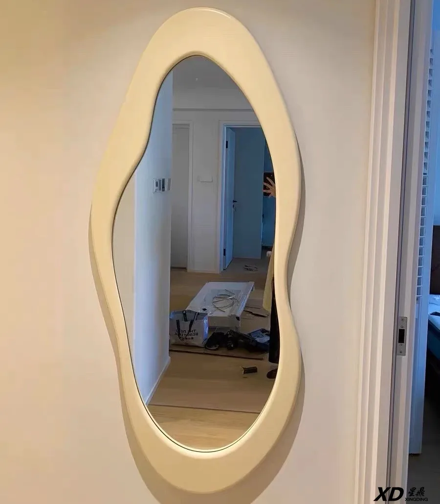 Best Selling Irregular Shaped Full-body Dressing Makeup Floor Mirror for Home Hotel Clothing Store Decoration