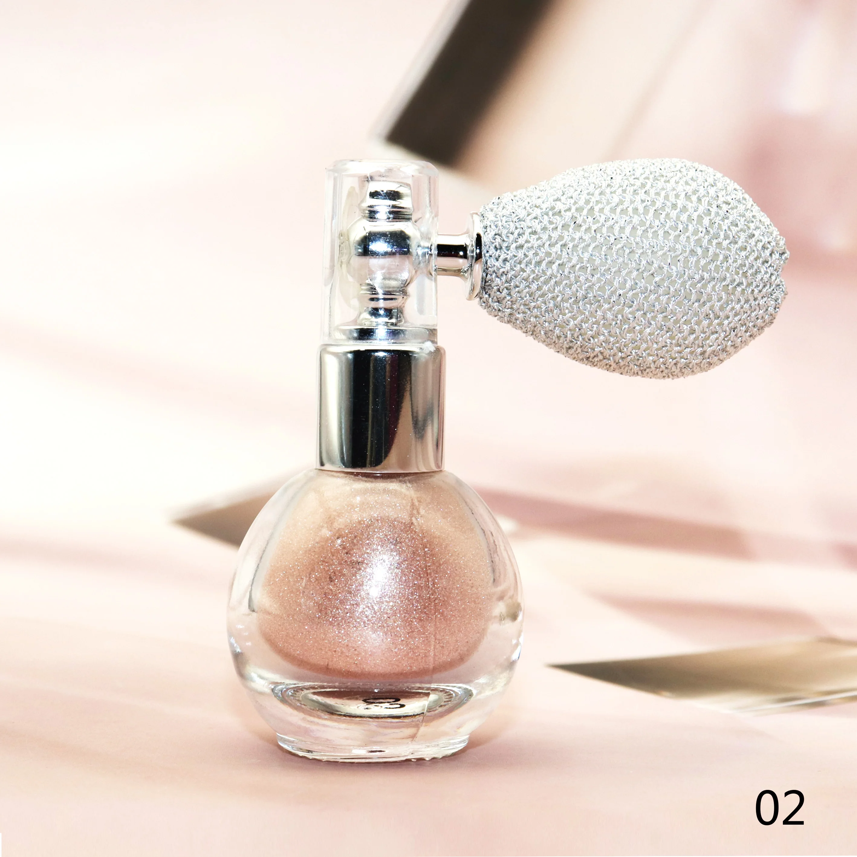 Body Shimmer Oil Wholesale Highlighter Loose Bronzer Powder No Logo Bottle Glitter Makeup Highlighter Spray Highlighter Palette