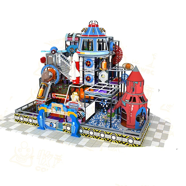 Cowboy Children Amusement Park Kindergarten Kids Playhouse Indoor Playground Equipment Plastic Play House