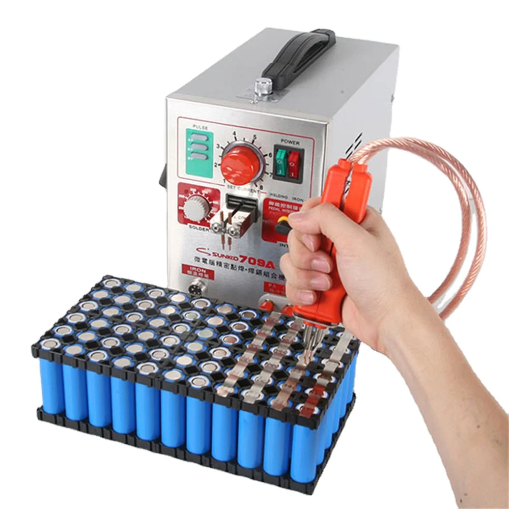 3.2KW SUNKKO 709A 220/110V Battery Spot Welder With 70B Welder Pen For 18650 battery Spot Welding Machine