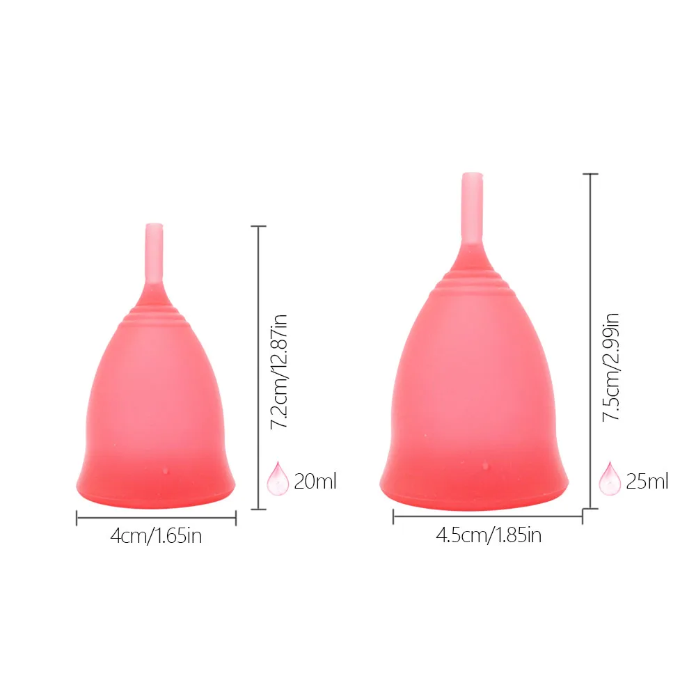 
1 Set Red Menstrual Cup sterilizer Menstrual collector Medical Silicone Menstrual Cup And sesterilizer Soft period Cup for women 