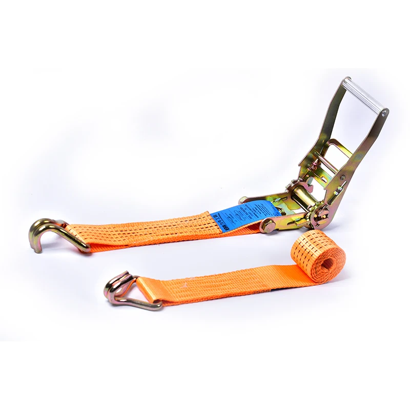 
Wholesale 50mm Ratchet Tie Down Strap Cargo Lashing Strap With Double J Hooks 