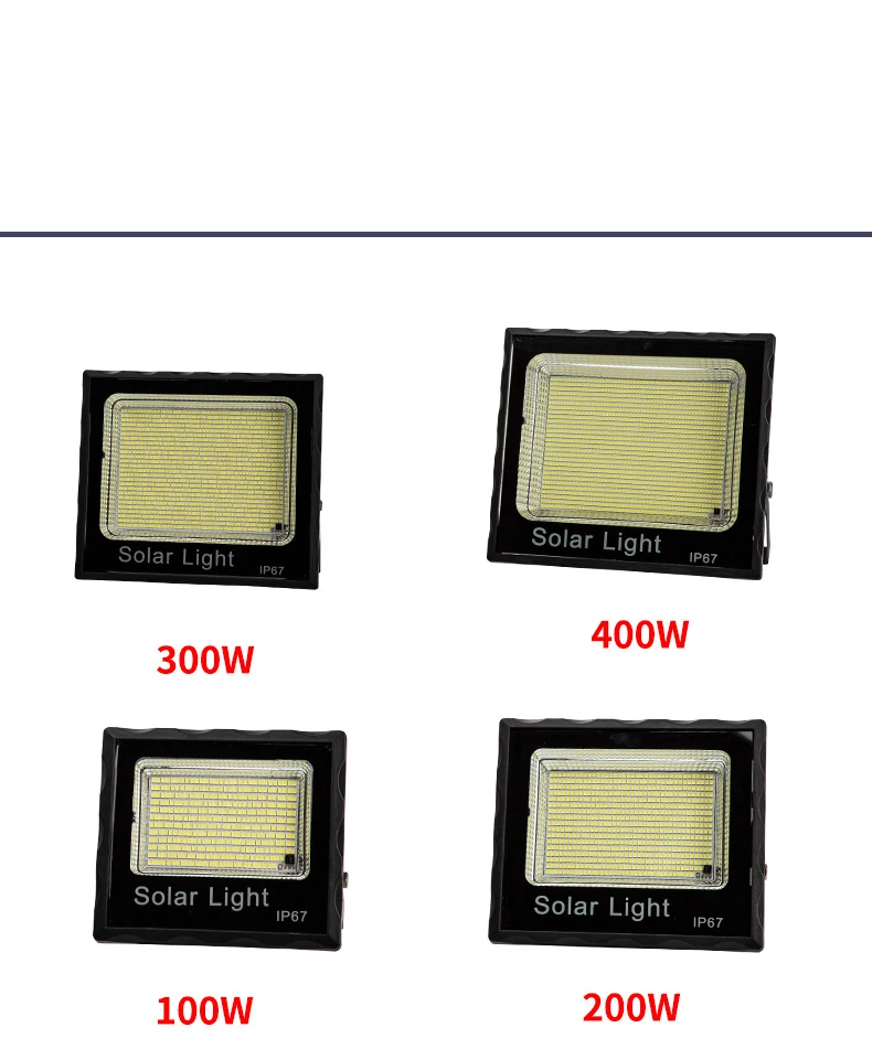  Светодиодные фонари заливающего света SMD высокой мощности Ip65 300 Вт 400 500 солнечные уличная Солнечная отражающая лампа для