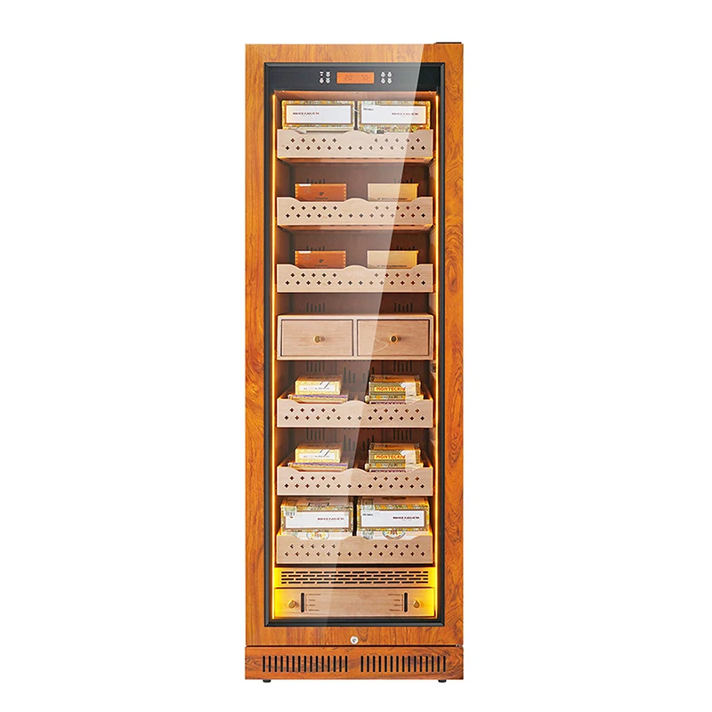 50L-450L Humidity Temperature Control Compressor Thermoelectric Electronic Humidor Wine Cigar Cooler For Cigar