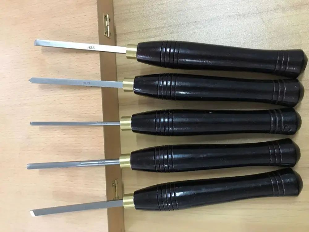 5 pcs gouge wood woodturning chisel set wood tools
