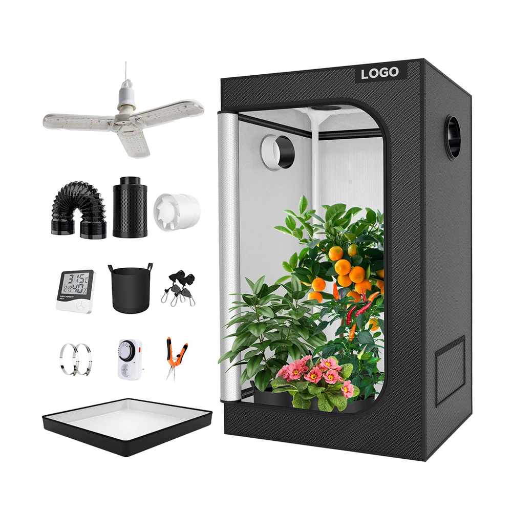 LUMING Factory Outlet Greenhouse Growing Tent Convenient Installation Easily Assembled PVC Grow Box Set Home Use Metal