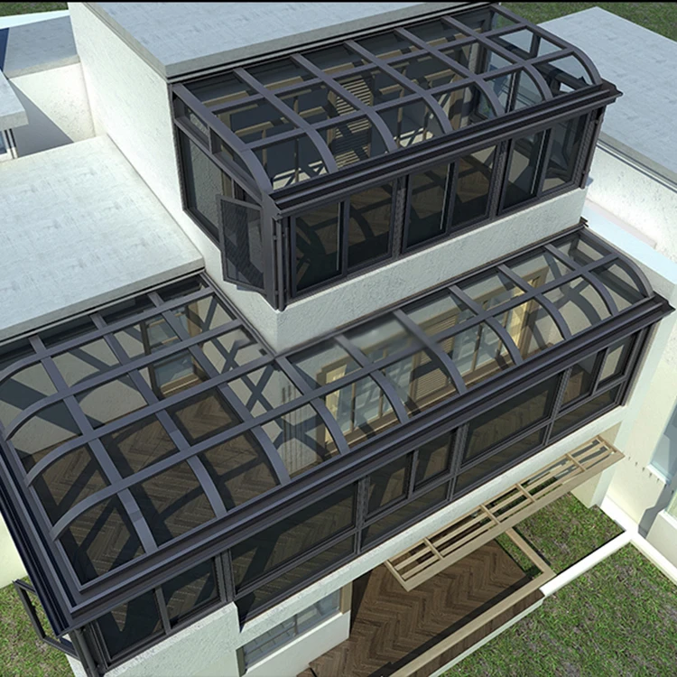 1 Set OEM Winter Patio Sun Rooms Aluminum Alloy Frame Garden Free Standing Sunroom