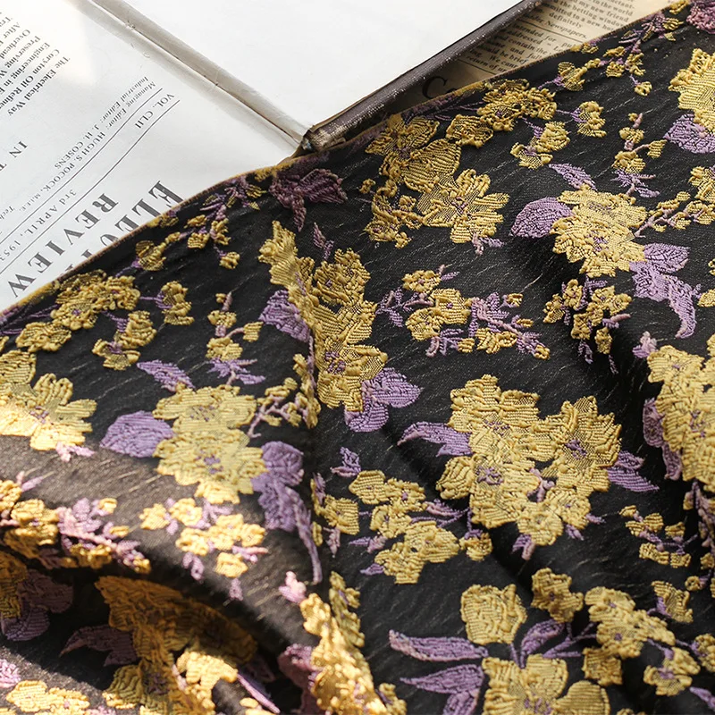 Latest Brocade Lace Fabrics Jacquard Tissu Tulle Net Lace Fabric Brocade Fabric for Party Wedding