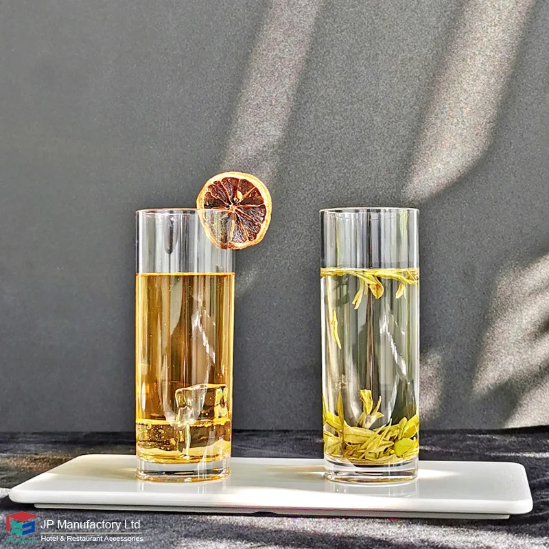 Стеклянный стакан высокого кафе для напитков 16 унций