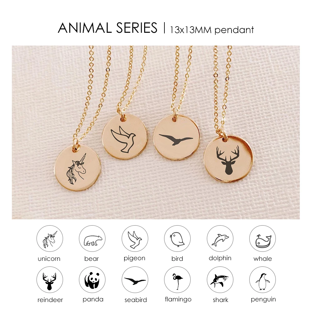 316L surgical stainless steel 14K Gold Plated Cute Minimalist Jewelry Butterfly Necklace Pendant For Women Girls
