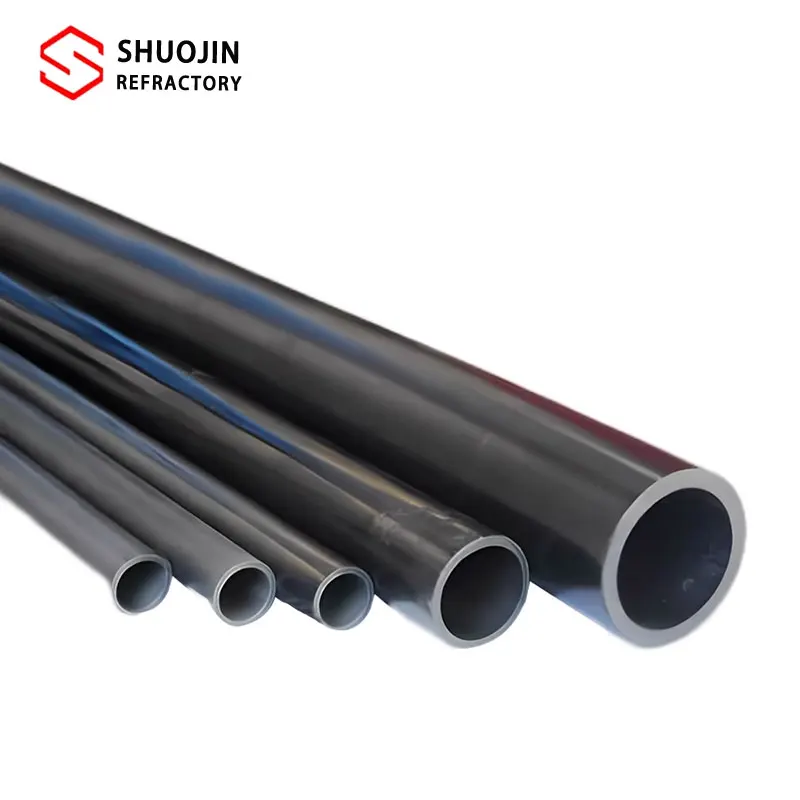 Customized High Temperature Refractory Rod High Purity Ceramic Sic Tube Silicon Carbide Pipe