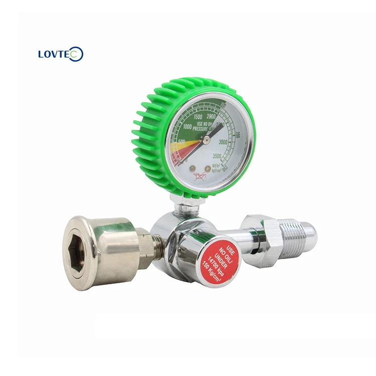 Lovtec hospital medical cylinder oxygen pressure regulator for cylinder valve