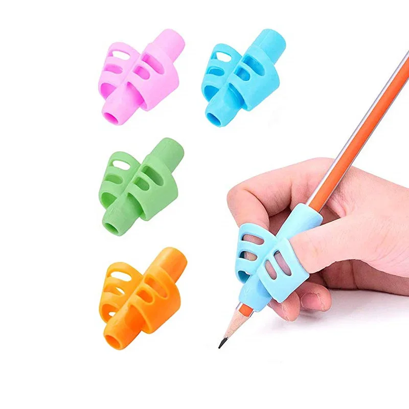 for Kids Learn Write Soft Silicone Candy Writing Aid Grips Trainer Posture Correction Universal Used Pencil Grip