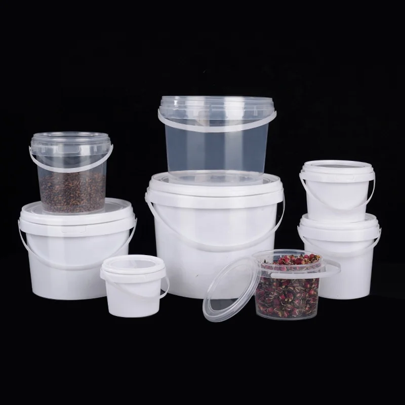 Holiday Buckets Plastic Buckets, Small Food Grade Plastic Eco-friendly Carton Customized Size Factory Wholesale of 300ml-5l