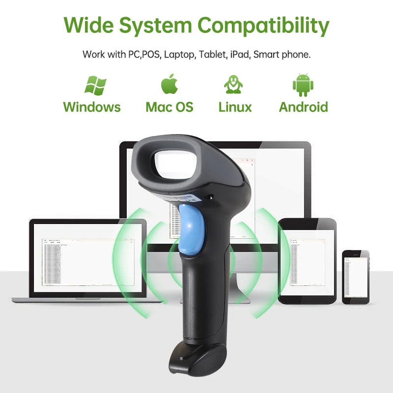 Barcode Scanning 1D Wired Barcode Scanner Handheld Laser Scanners Price Bar Code Reader