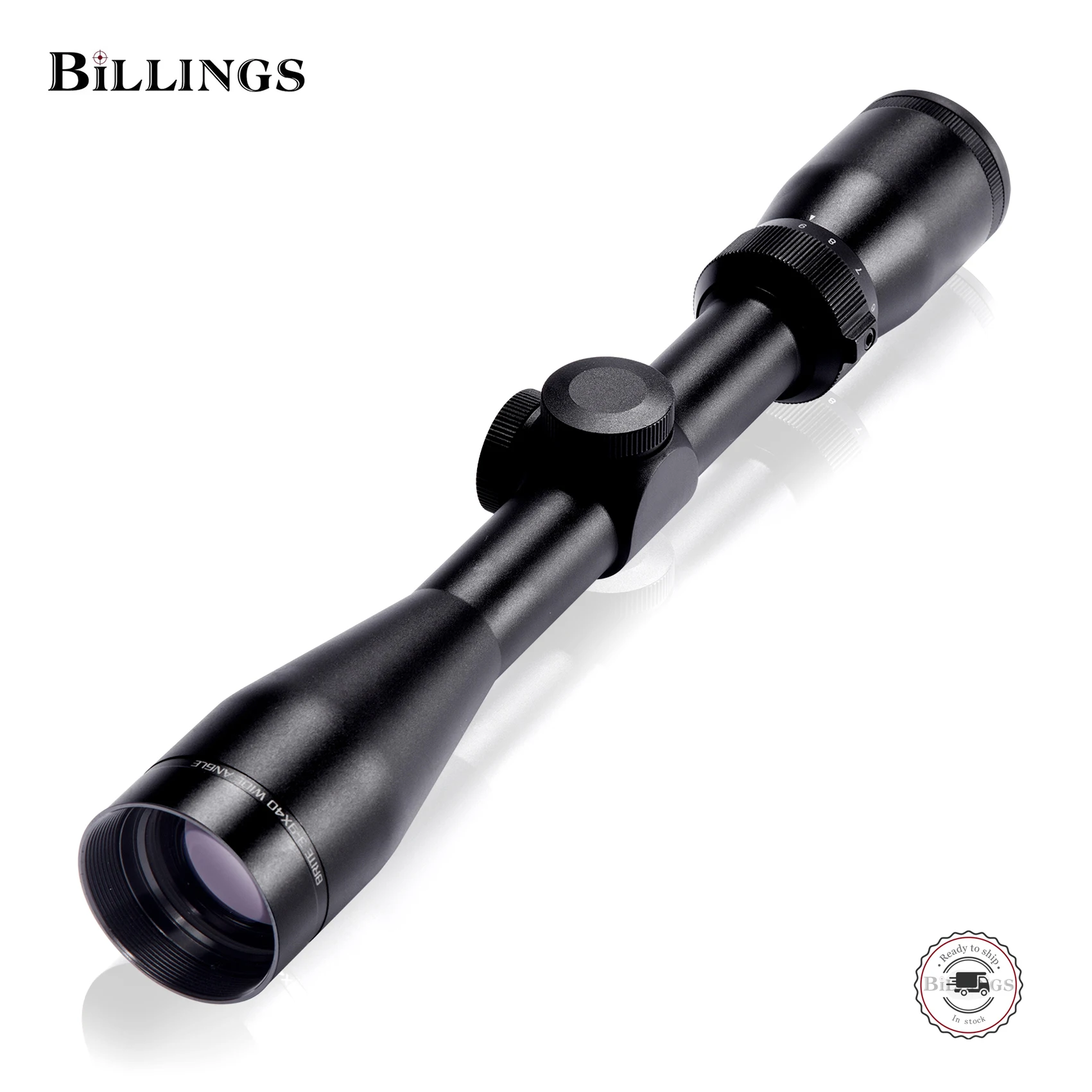 OUTDOOR Optics Scope 3-9x40 With Extremely Wide Field Of View Universal Fiber Optic  Front Sights IPX7 Waterproof