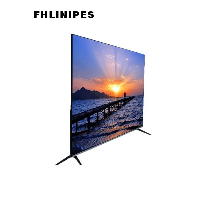 Chinese fashion style 4K smart Android LED TV 55-inch tempered glass TV