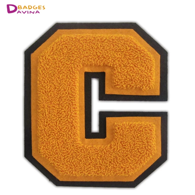 
custom iron on chenille patches no minimum letter chenille patches 