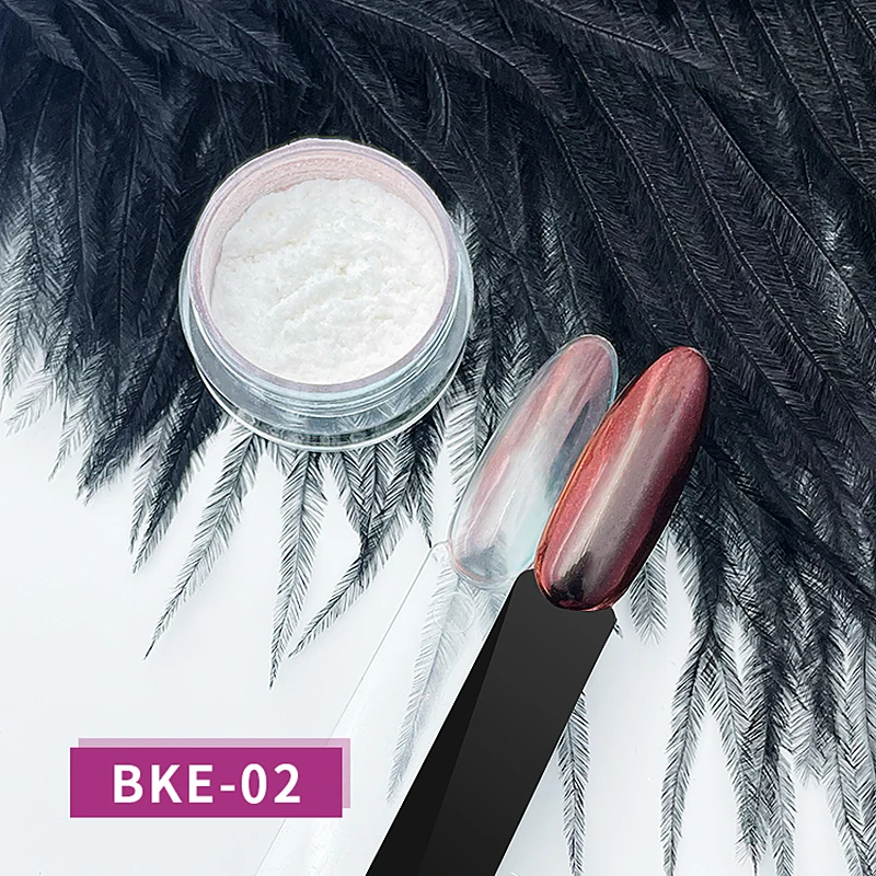 BOKO Aurora Highlight Pigment Chrome Glitter Nail Art Acrylic Powder Nail Fairy Powder DIY Manicure