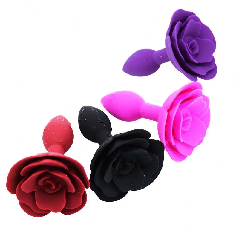 XIAER Silicone Anal Plug Butt Plug Black Red Pink Rosy Small Anal Play For Women Sex Toys For Anal