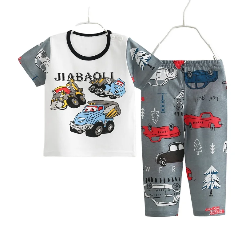 Boys Clothes Sets 100% Cotton Short Sleeve long pant Two Pieces Smart Casual Design for Baby clothings
