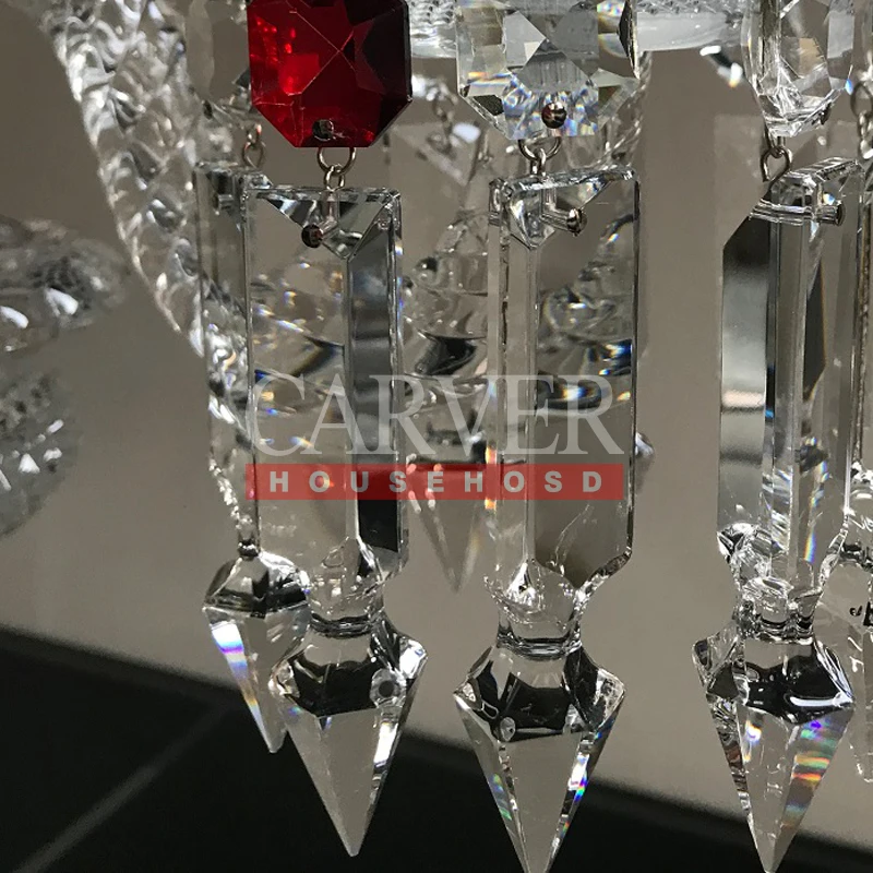 Crystal candle for home French crystal chandelier table candle Bacarate style decorative candlestick