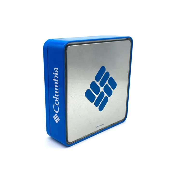 square metal tin box for wallet