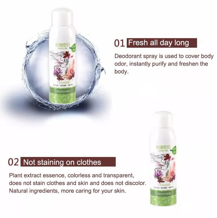 OEM ODM armpit antiperspirant underarm Odor deodorant 210ml 24h Stay refreshed Prevent Eliminate Any Body Odor antiperspirant