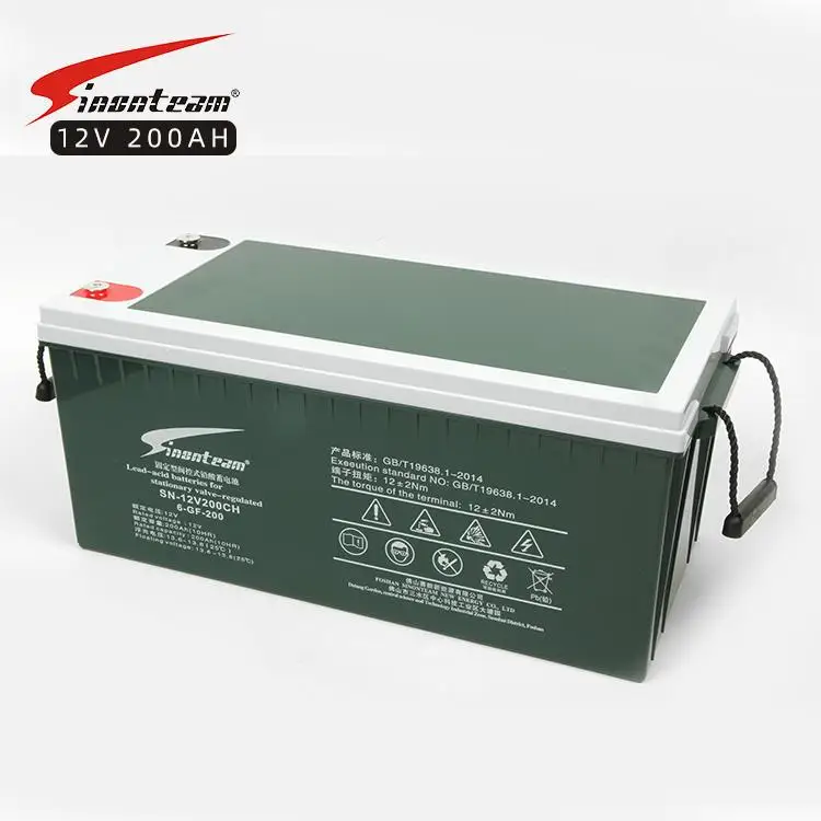 12 вольт солнечная батарея 100 Amp 200 100AH 200AH гелевая для солнечной системы