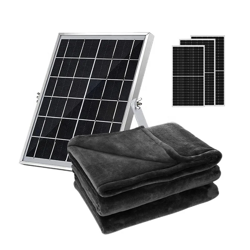 Digital 12V smart solar powered electric heated blanket electric heated throw blanket heating element for bed sofa