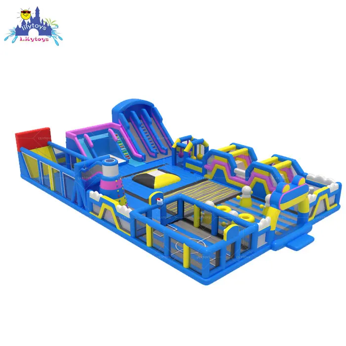Надувной открытый гигантский надувной дом тематический парк большой батут площадка