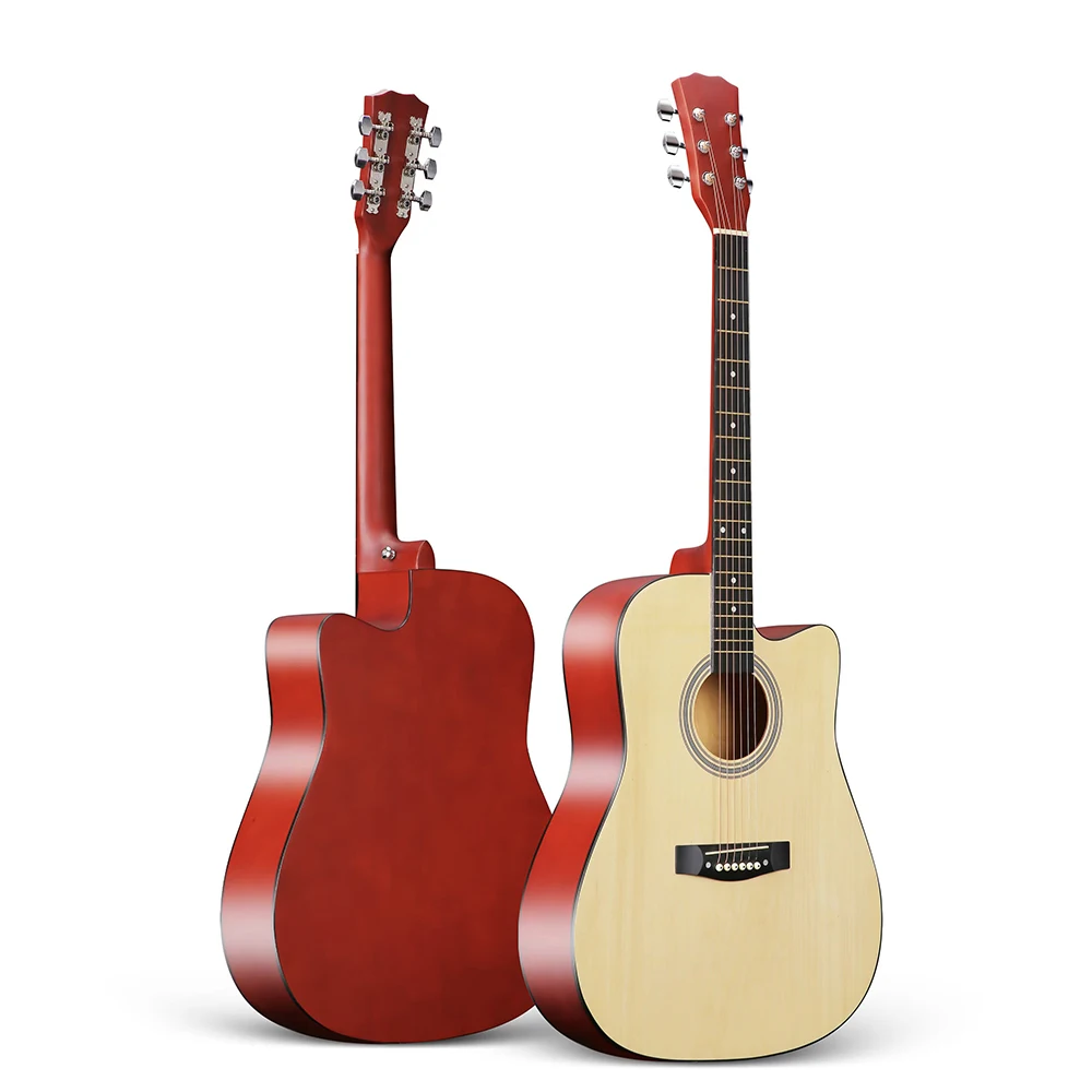 HOTSELL 41 INCH CUTAWAY ACOUSTIC GUITAR WITH MATE COLOR