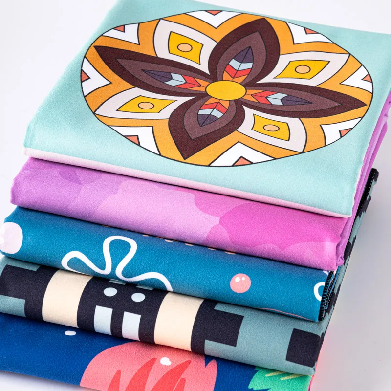 Cheap wholesale Fast Delivery 80*160 custom size custom logo Microfiber beach towel custom