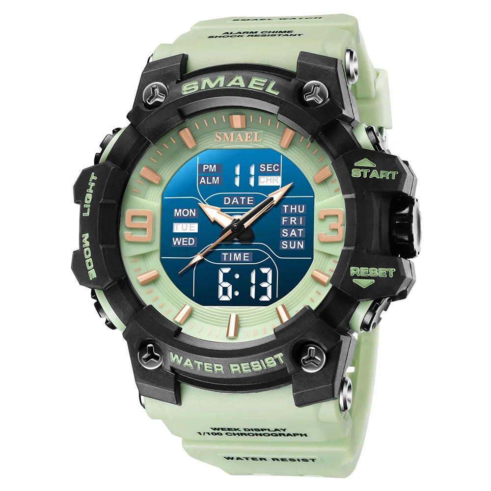 SMAEL 8049 digital watch mens reloj military analog digital watch waterproof sport watches for men