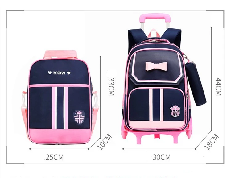 Школьный рюкзак на колесиках для детей-подростков, школьный рюкзак на колесиках