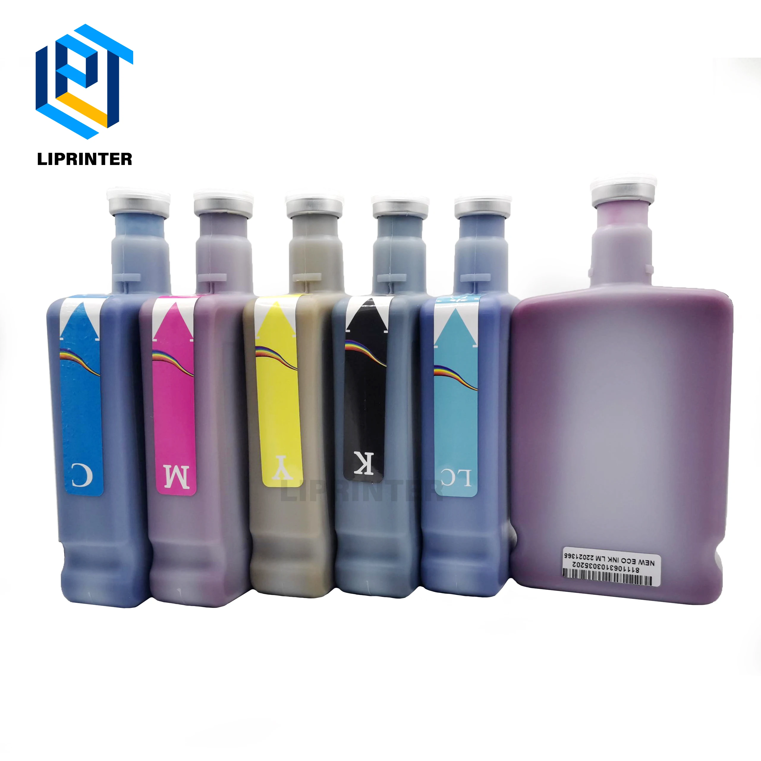 500ml Eco solvent ink for inkjet printers CMYK+LC+LM 6 colors