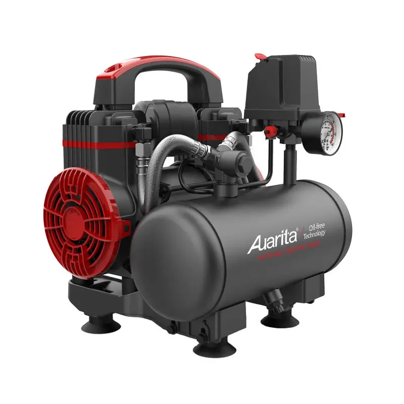 Auarita Compresor De Aire Electrico Professional Portable Silent Oilless 900W 1.2hp Small Oil-free Air Compressor Silent