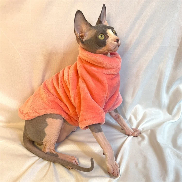 Hairless Cat Clothes Autumn/winter Thickened Sphinx Cat Clothes With A German Sable Base For Warmth And Comfort