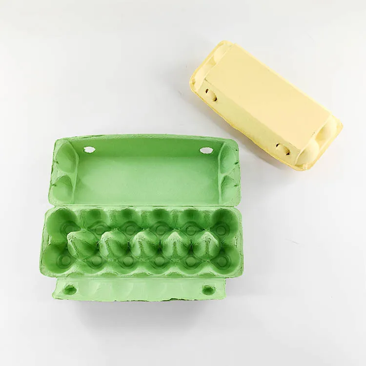 Custom Eco Friendly  Wholesale Factory Biodegradable Molded Packaging Pulp Box Egg Tray