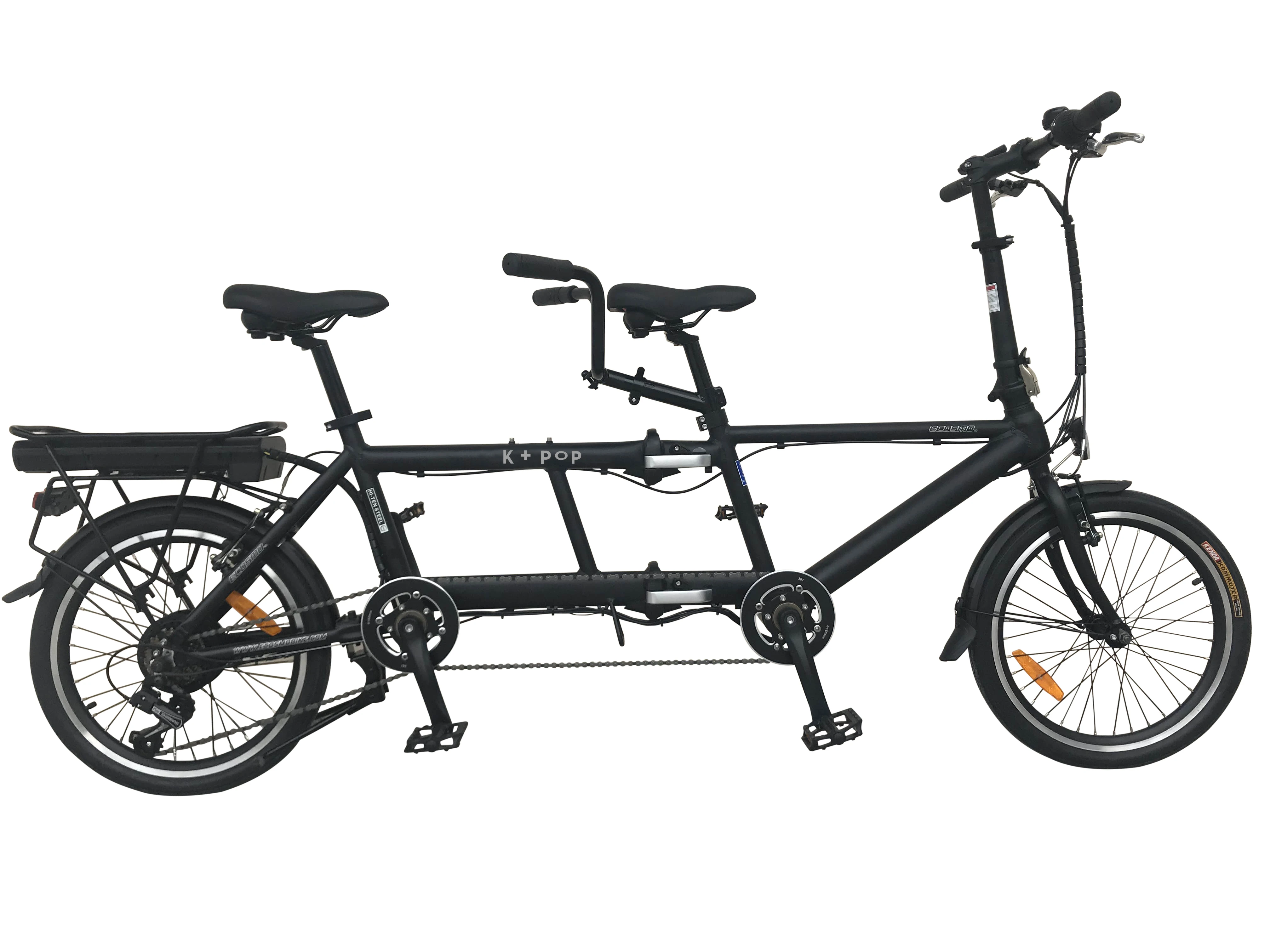 Tandem Electric Bicycle  20 Inch Family Relax Riding Bike  Big Power