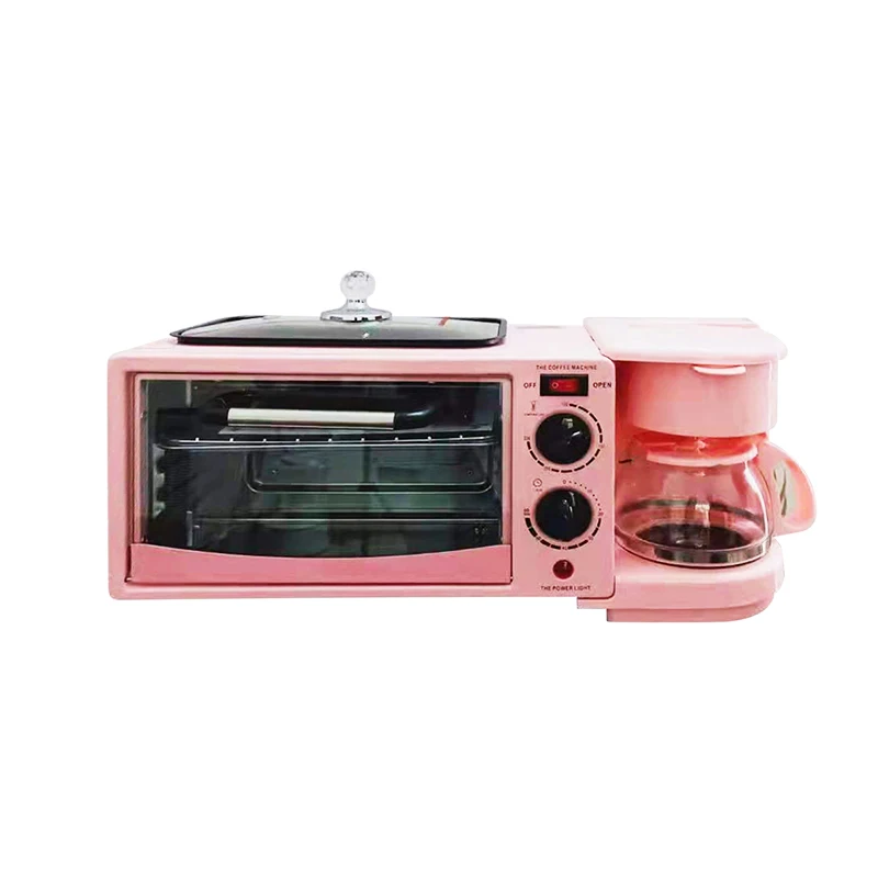 Reliable 3-in-1 Electric Toaster Oven Breakfast Maker Machine for Home & Hotel Use Mini Oven Safe