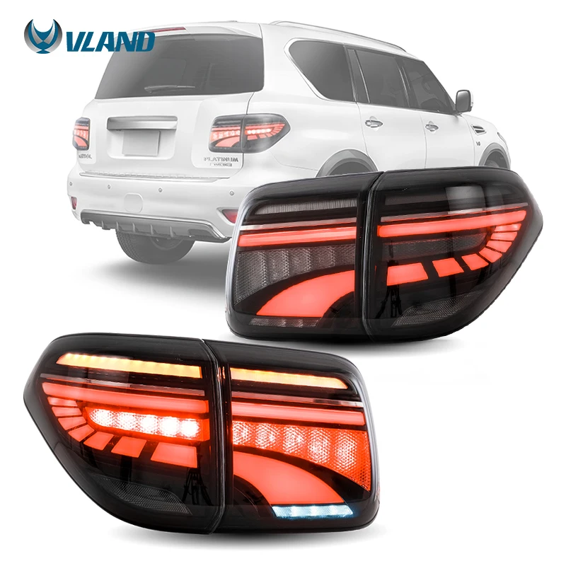 Vland Factory Wholesale Tail Light Car Part Rear Lamp for Nissan Patrol Y62 12-19 Nissan Armada SE with Patimum LE Titanium
