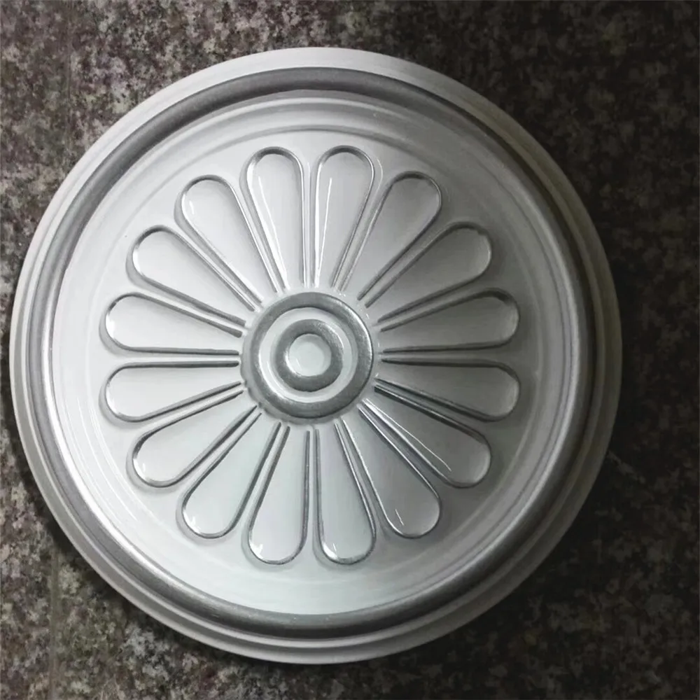 Office building kitchen decoration material building renovation rose medallion polyurethane PU foam ceiling medallion