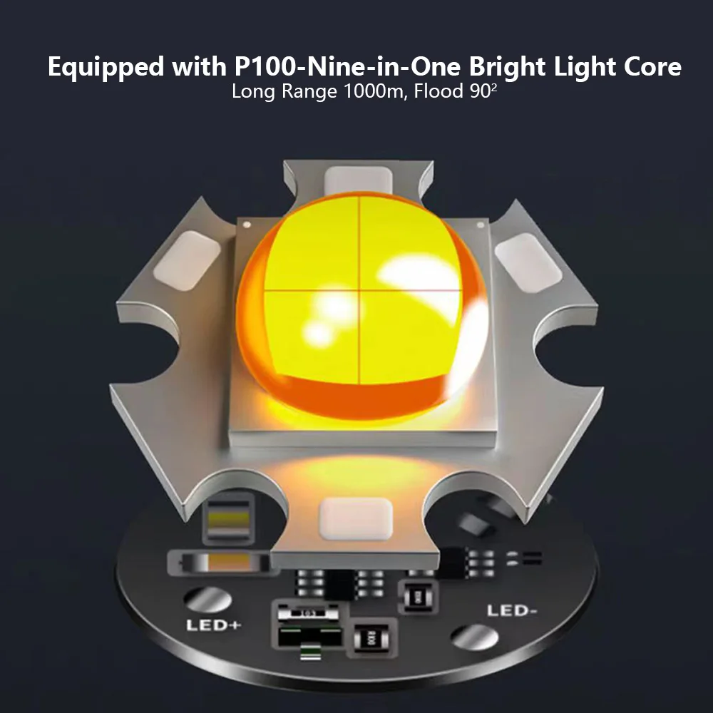 P70 Strong Light Long Range Portable Flashlight Rechargeable Zoom LED Outdoor Tactical Torch Light