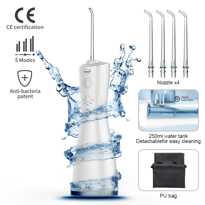 Jet Dental Electric Oral Irrigator Professional 2021 China Teeth Cordless Rechargeable Water Flosser