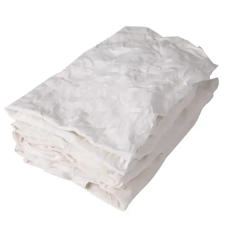 Good Absorbency Cotton Rags Kg White Elastic Knitting T-shirt Rags Recycled Cotton Cloth Cleaning Wiping Used Rags