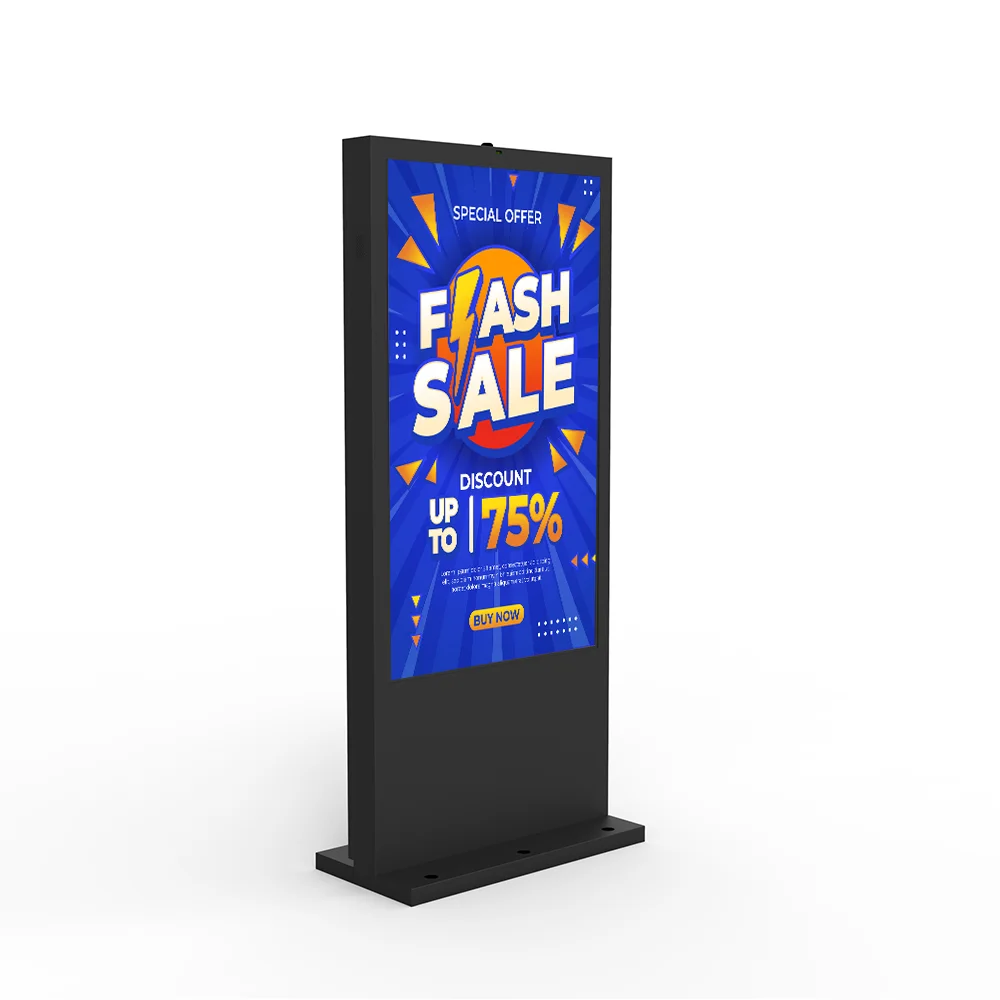 65 Inch Waterproof Vertical Outdoor Screens LCD Advertising Screen Outdoor Digital Totem Outdoor Digital Signage