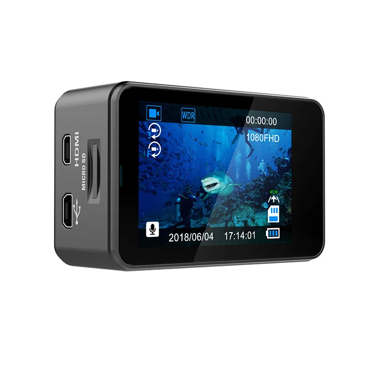 30M Underwater 4K 60Fps Extreme Sports Wifi Action Camera