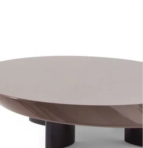 Modern French red wooden coffee side table is suitable for all occasions to show fashion and simple temperament